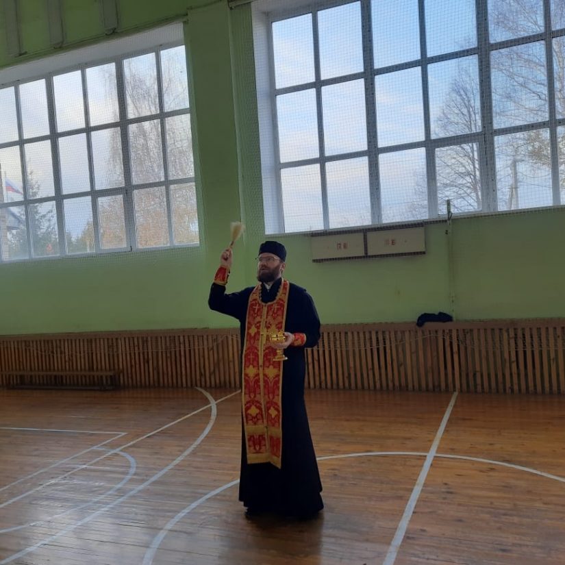 Чин освящения деревенской школы Малопургинского района Удмуртской Республики